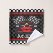 Race Car Design Bath-handdoekset Bad Handdoek (Wasdoekje)