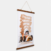 Race Car dromen Hangend Wandkleed (Gebogen)