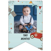 Race Car Engine Maandelijkse Photo Banner Bunting (Derde vlag)