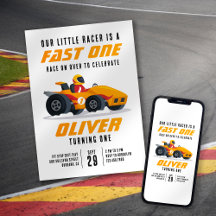 Race Car Fast One 1e verjaardag