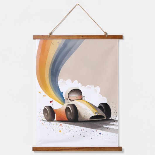 Race Car Hangend Wandkleed (Voorkant)
