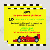 Race Car Kaart (Voorkant / Achterkant)