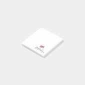 Race Car Line Drawing with British Flag Post-it® Notes (Schuin)