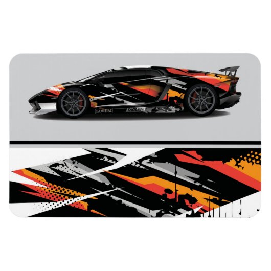 Race Car Magnet (Horizontal)