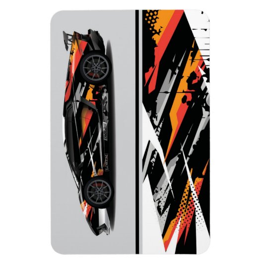 Race Car Magnet (Vertical)