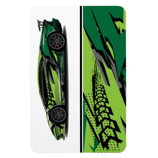 Race Car Magnet (Vertical)