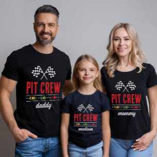 Race Car Matching Pit Crew Daddy T-shirt