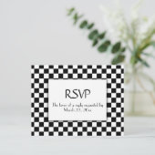 Race Car met Menu RSVP (Staand voorkant)