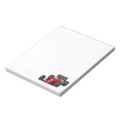 Race Car Notitieblok (Gedraaid)
