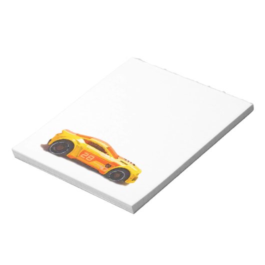 Race Car Notitieblok (Gedraaid)