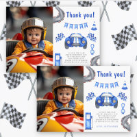 Race Car Premier anniversaire Merci de fête