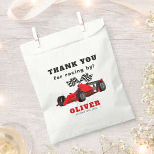 Race Car Racing Birthday Party Favor Bag Bedankzakje