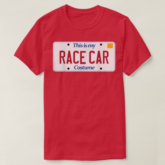 Race Car t-shirt; generic costume tshirt silly Hal (Design devant)
