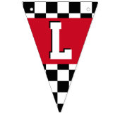 Race Car Theme Party Boy Birthday Vlaggetjes (Eerste vlag)