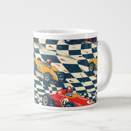 Race Car Themed Coffee Mug (Devant droit)