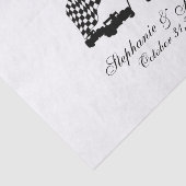 Race Cars Checker Flag Tissue Paper Tissuepapier (Detail)