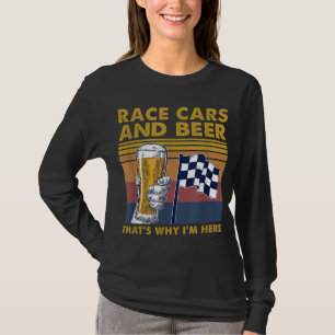  Race Cars Gecontkered Flag Beer. Daarom ben ik T-shirt