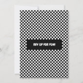 Race Cars Verjaardag Turbo wielen Kaart (Achterkant)