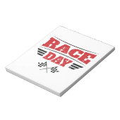 Race Day Gecontroleerde vlag-rackmedium Notitieblok (Gedraaid)