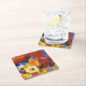 Race Day Vierkante Kartonnen Onderzetter (Insitu)