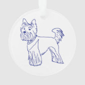 Race de chien Yorkshire Terrier (dos)
