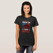 Race Em Break Em Fix Em Herhaal Funny Rc Car Racin T-shirt (Voorkant volledig)