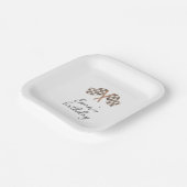 Race Flag Aangepaste Verjaardag Papieren Bordje (Gebogen)