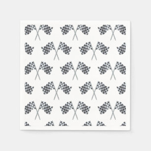 Race Flag Baby shower servet