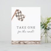 Race Flag Custom Favoriet Sign (Staand voorkant)