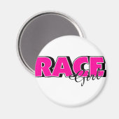Race Girl Magneet (Voorkant / Achterkant)