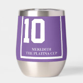 Race Horse 10 Paarse gepersonaliseerde derby (Achterkant)