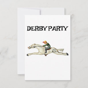 RACE HORSE DERBY INVITATION DU PARTI