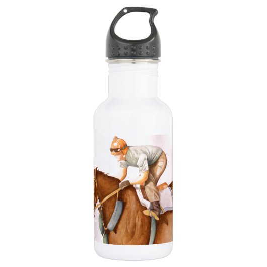 Race Horse en Jockey Waterfles (Voorkant)