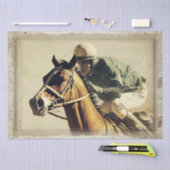 Race Horse Jockey  ontkoppeling Tissuepapier (Craft)