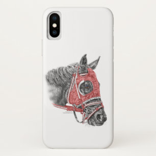 Race Horse Portrait Silks iPhone X Hoesje