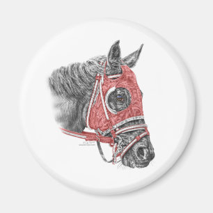 Race Horse Portrait Silks Magneet