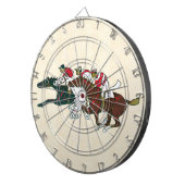 Race Horses Dart Board Dartbord (Voorkant Rechts)