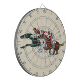 Race Horses Dart Board Dartbord (Voorkant Links)