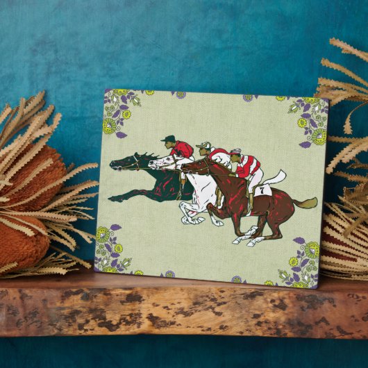 Race Horses Plaque Fotoplaat (Zijkant)
