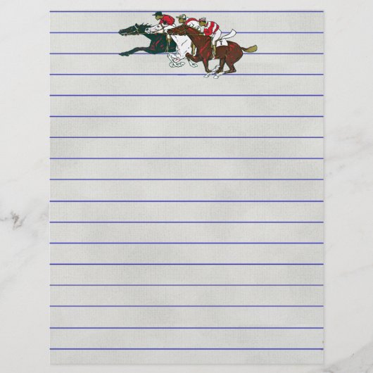 Race Horses Stationery (Voorkant)
