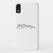 Race Line Drawing Silhouette Case-Mate iPhone Case (Achterkant)