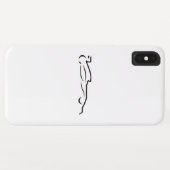 Race Line Drawing Silhouette Case-Mate iPhone Case (Achterkant (horizontaal))