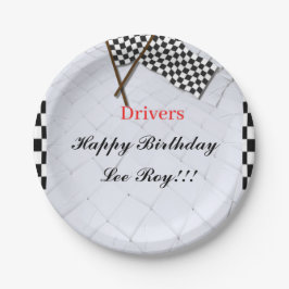 Race naar de overwinning papieren bordje