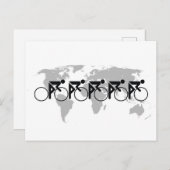 Race nr. 3 zwart op wit feestdagenkaart (Voorkant / Achterkant)