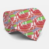 Race op het spoor stropdas (Opgerold)