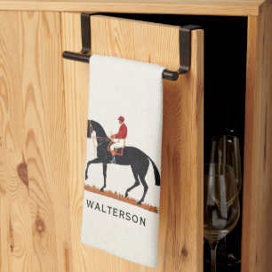 Race Paard Derby Jockey  Stijl Theedoek