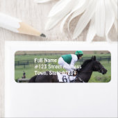 Race Paard Galloping Mailing Labels (Insitu)