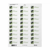Race Paard Galloping Mailing Labels (Full Sheet)