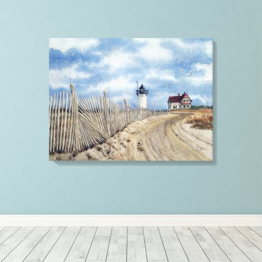" Race Point Light" - Verrekte canvas afdrukken (Insitu (Houten vloer))