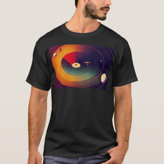 Race rond Saturn Vintage Travel Design 2 T-shirt